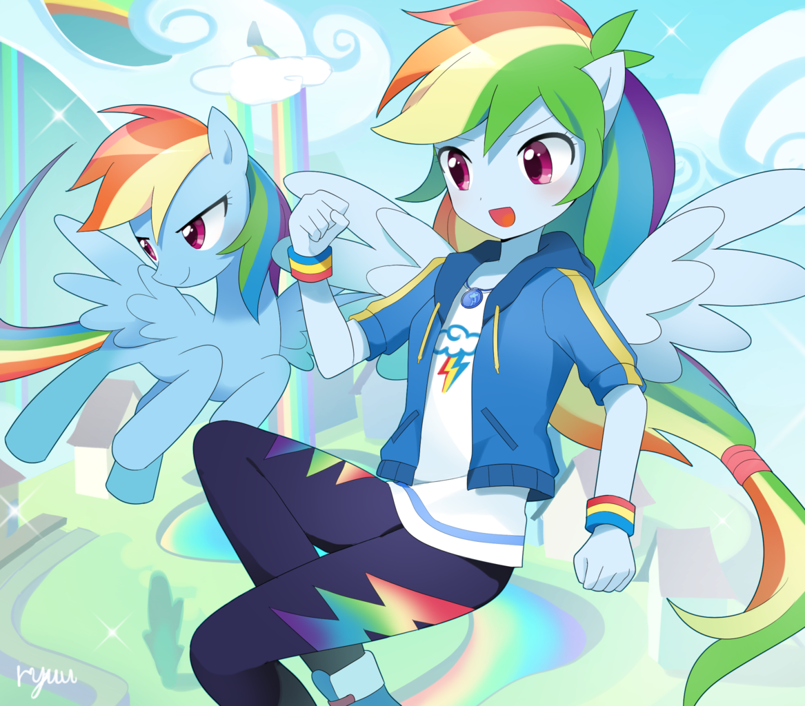 1955807 safe, artistryuu, rainbow dash, pegasus, pony, anthro