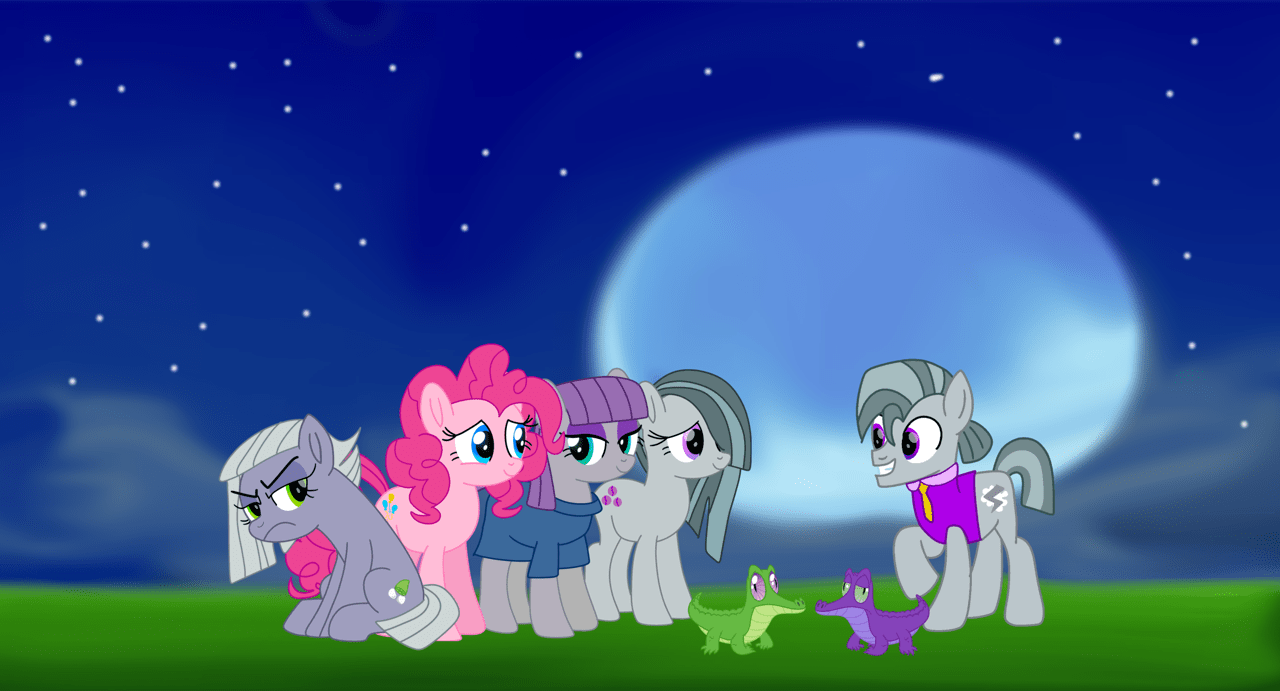2496258 safe, artistfanvideogames, gummy, limestone pie, marble pie