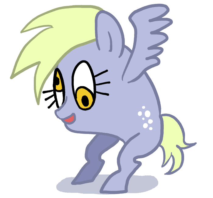 2641988 safe, artistahiru_7, derpy hooves, pony, two legged