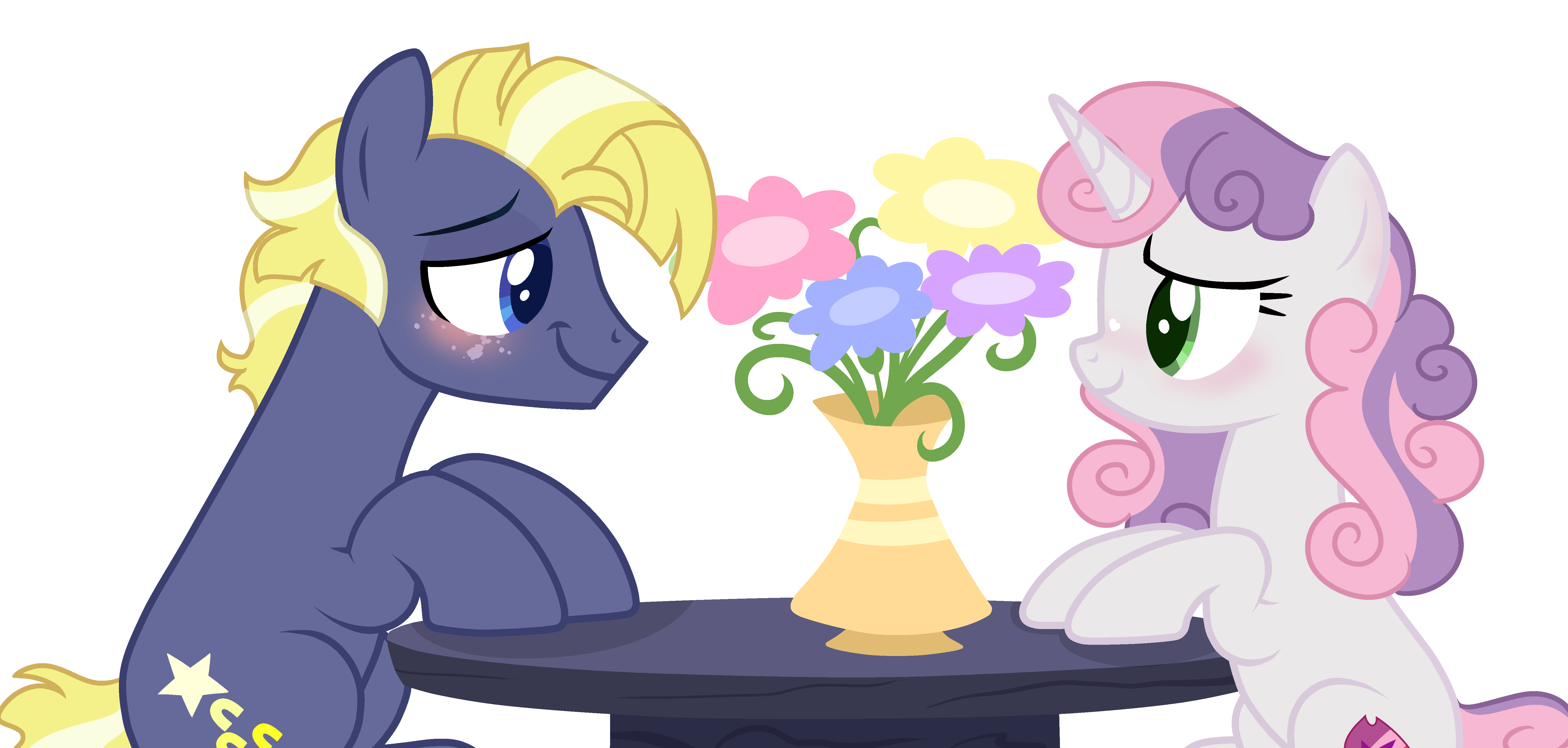 2759598 safe, artistfcrestnymph, star tracker, sweetie belle, pony, absurd resolution, base