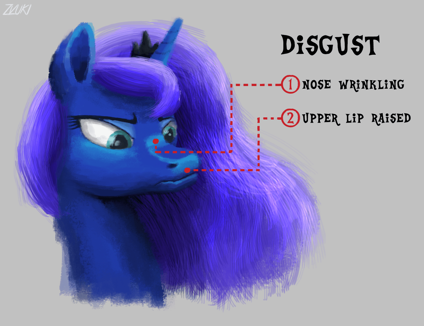 3023402 safe, artistzvuki, princess luna, pony, g4, disgusted