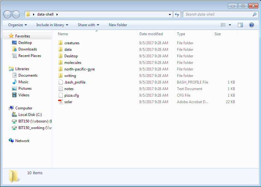 The Unix Shell Navigating Files and Directories