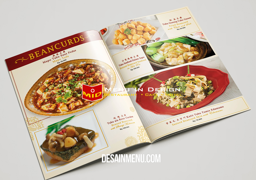 Rose Garden Maincourse Menu Desain Menu