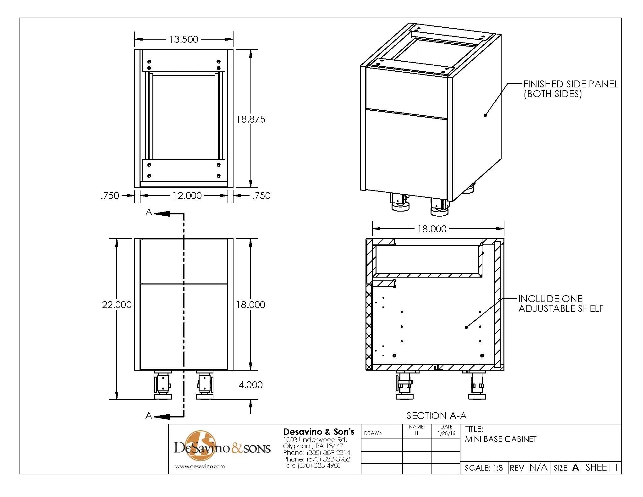 Mini Base Desavino & Sons