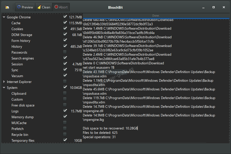 BleachBit Descargar gratis