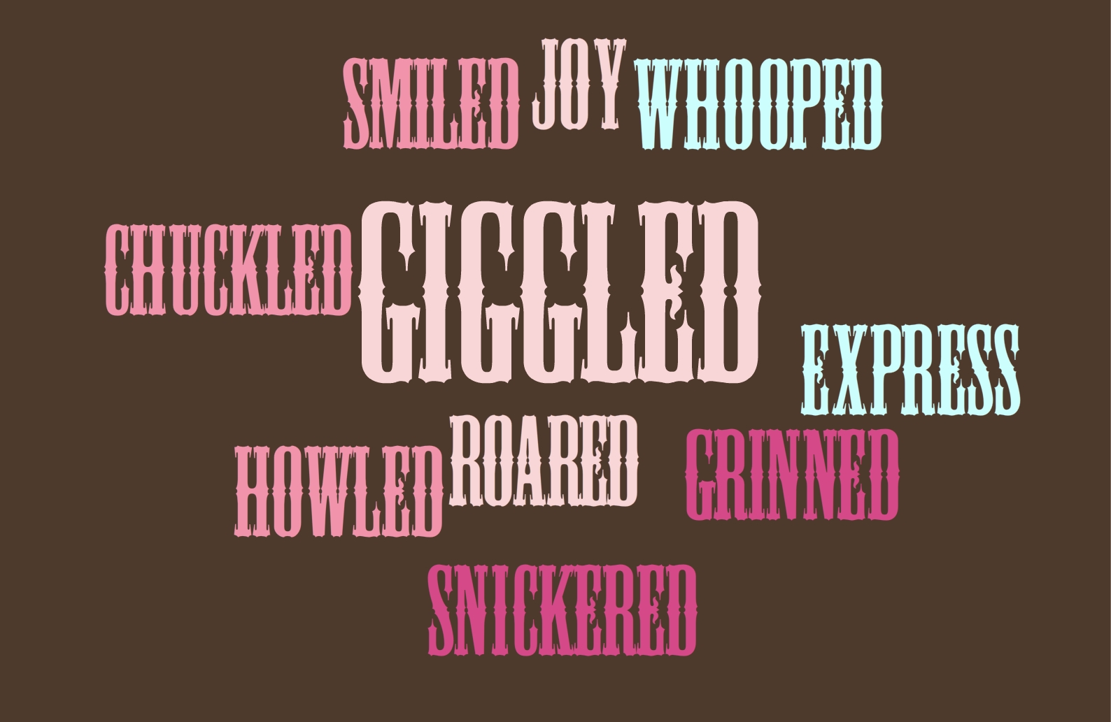 Descriptive Words for Kids Laughed