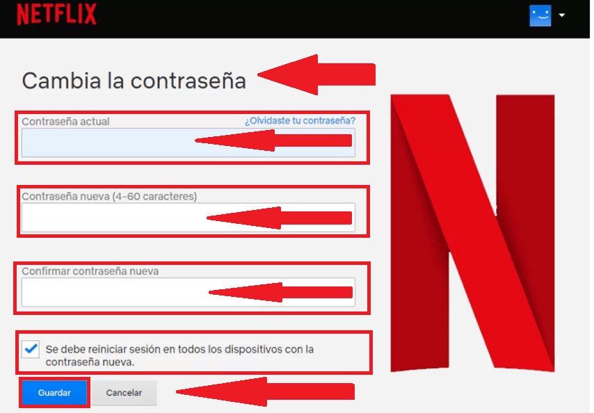 Cambiar la contraseña de Netflix 【2021】