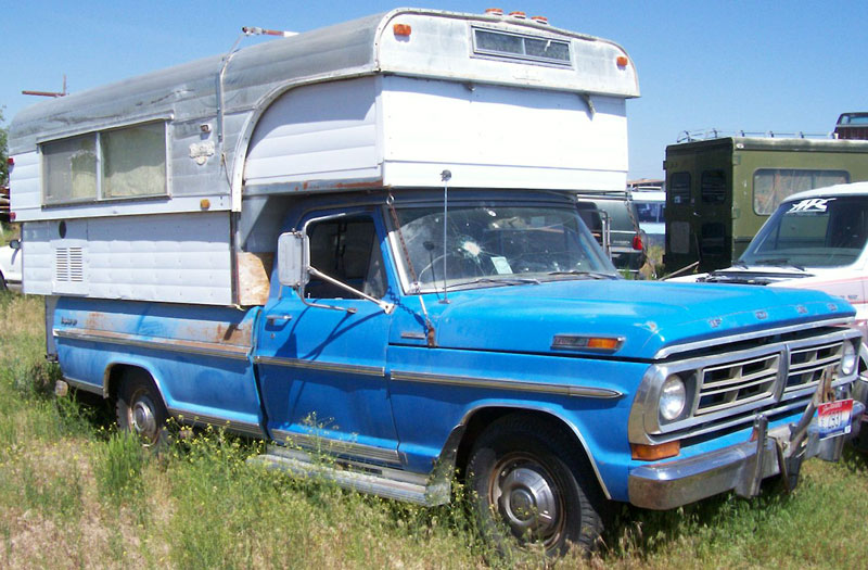 1972 Ford F250 Camper Special with Alaskan Camper For Sale