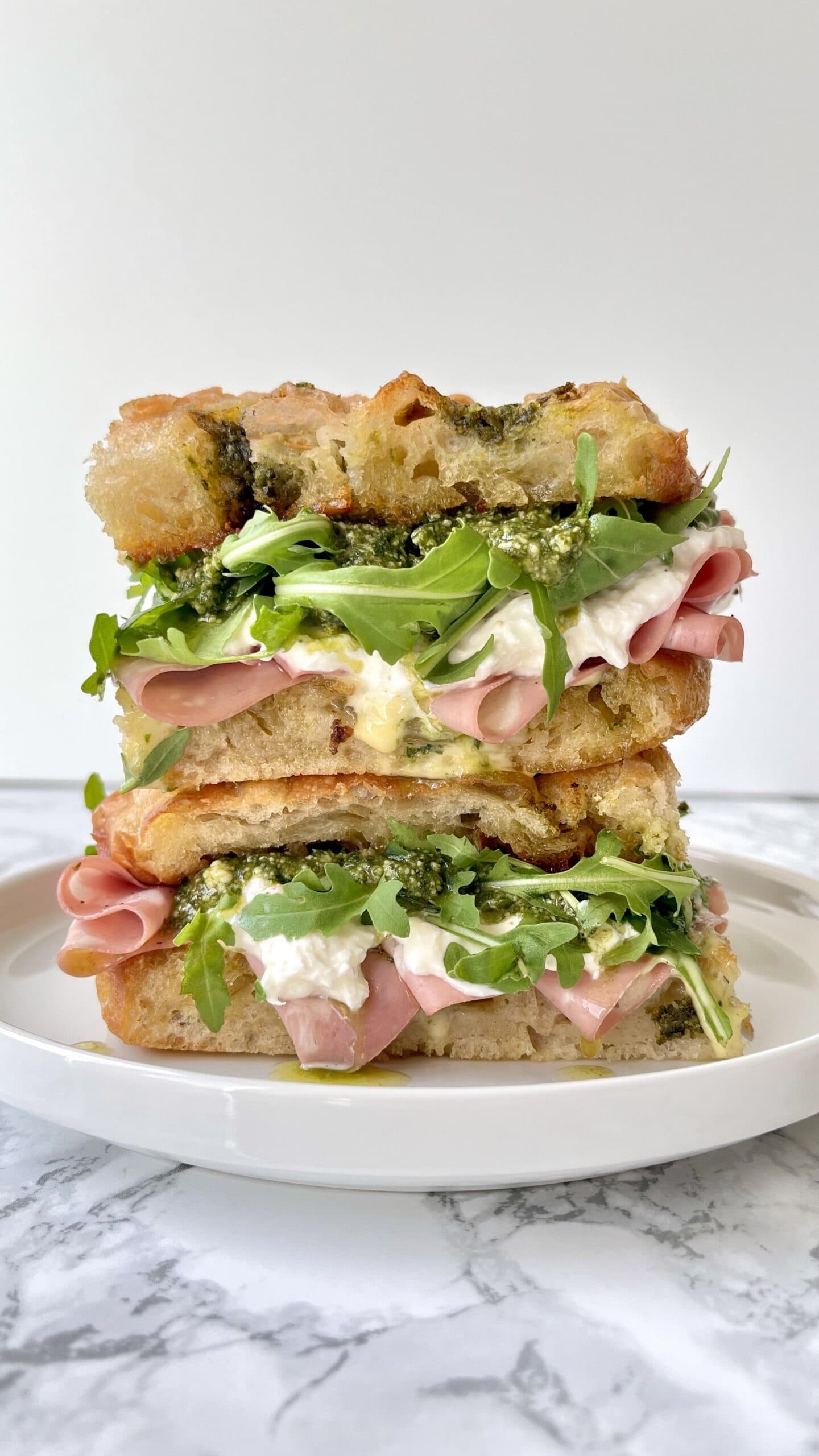 Mortadella and Burrata Sandwich Desert Island Dishes