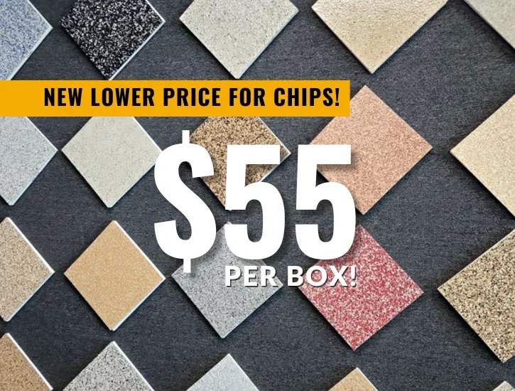 Decorative Color Chips Now 55 Per Box! Desert Polymer Flooring