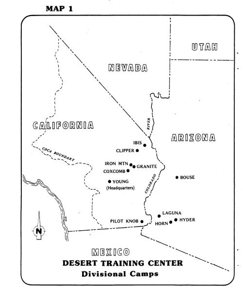 Maps of the Desert Training Center