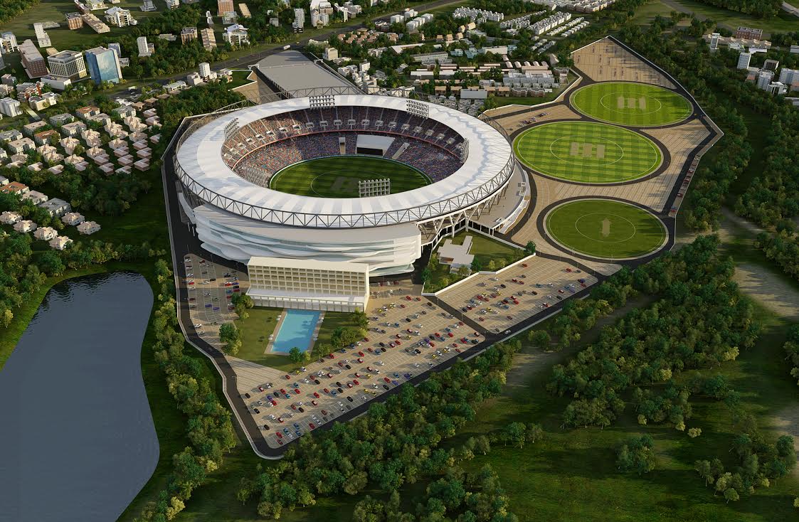Construction work for world’s largest cricket stadium begins at
