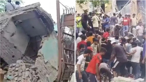 নয়াদিল্লিতে পাঁচতলা ভবন ধসে নিহতের আশঙ্কা, ধ্বংসস্তূপে আটকে অনেকে