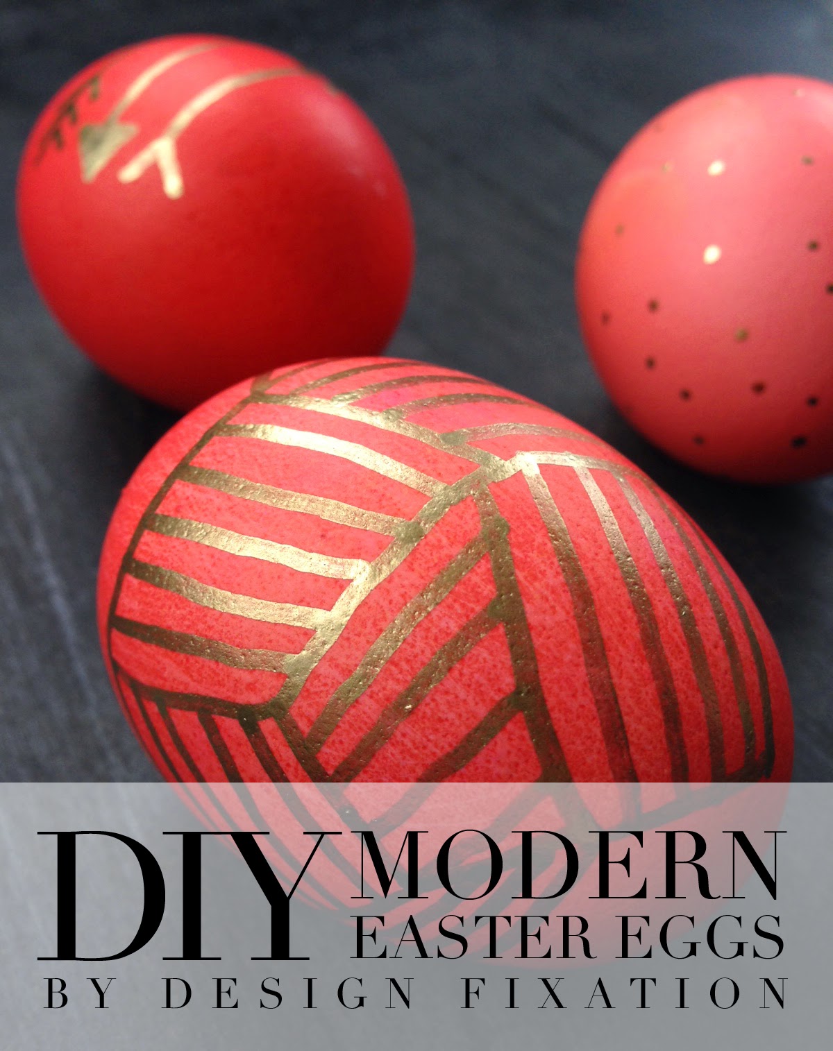 DIY Modern Easter Eggs Design Fixation