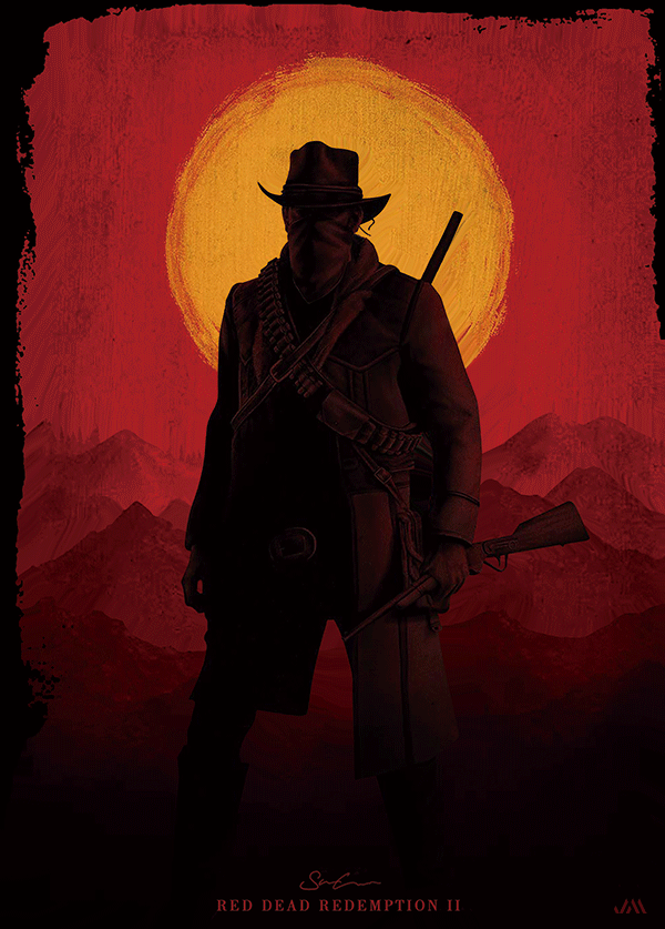 RED DEAD 3D POSTER DESIGN.JM