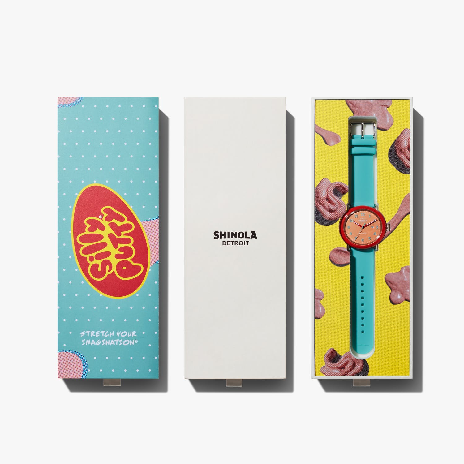 Shinola x Silly Putty Wristwatch Stretches Into a Colorful Expression