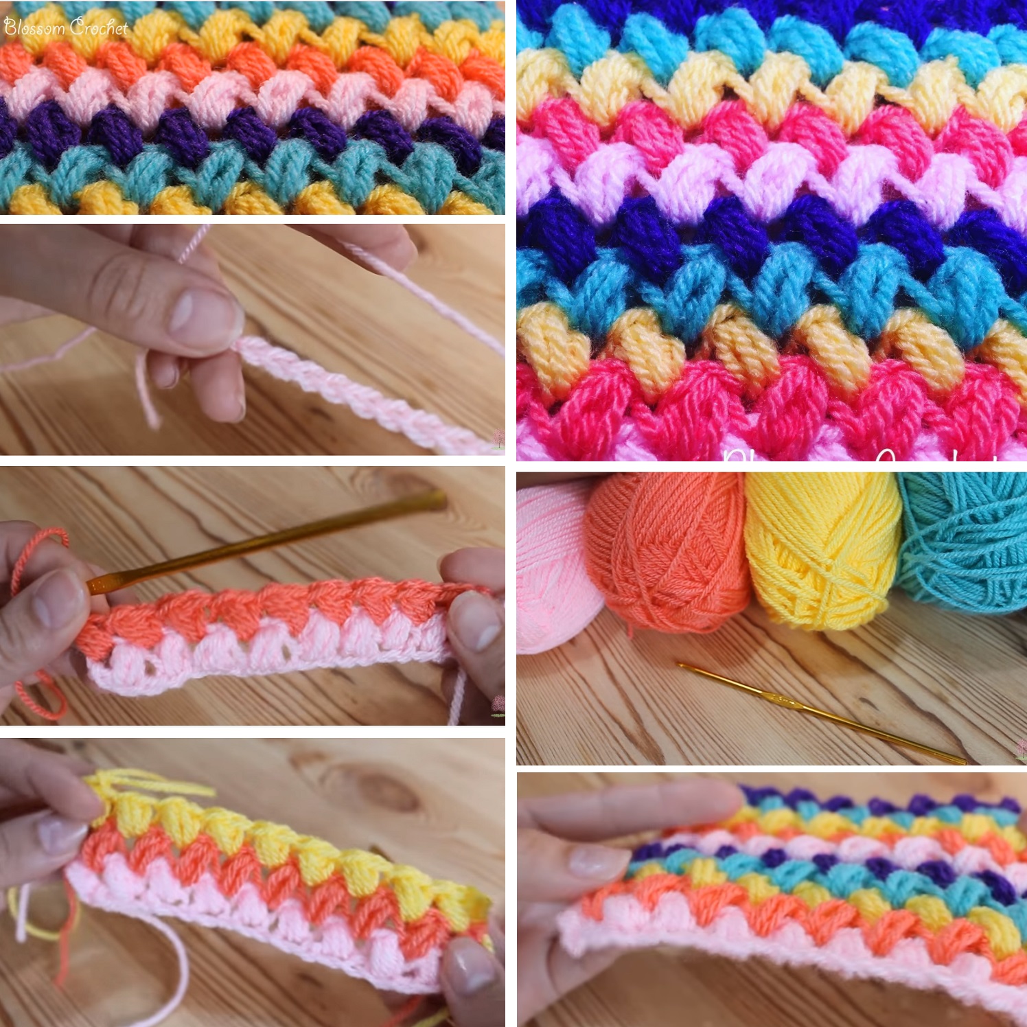 Bean Stitch Crochet Tutorial Tutorials & More