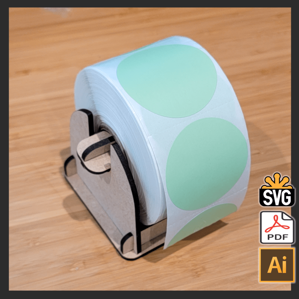 Sticker Roll Dispenser (Digital Download) Alien Design