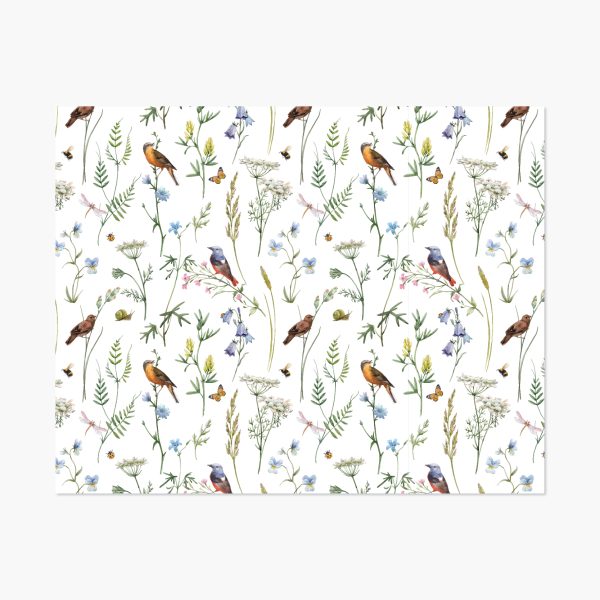 Floral with Birds Placemat 10/pack BP Print Group
