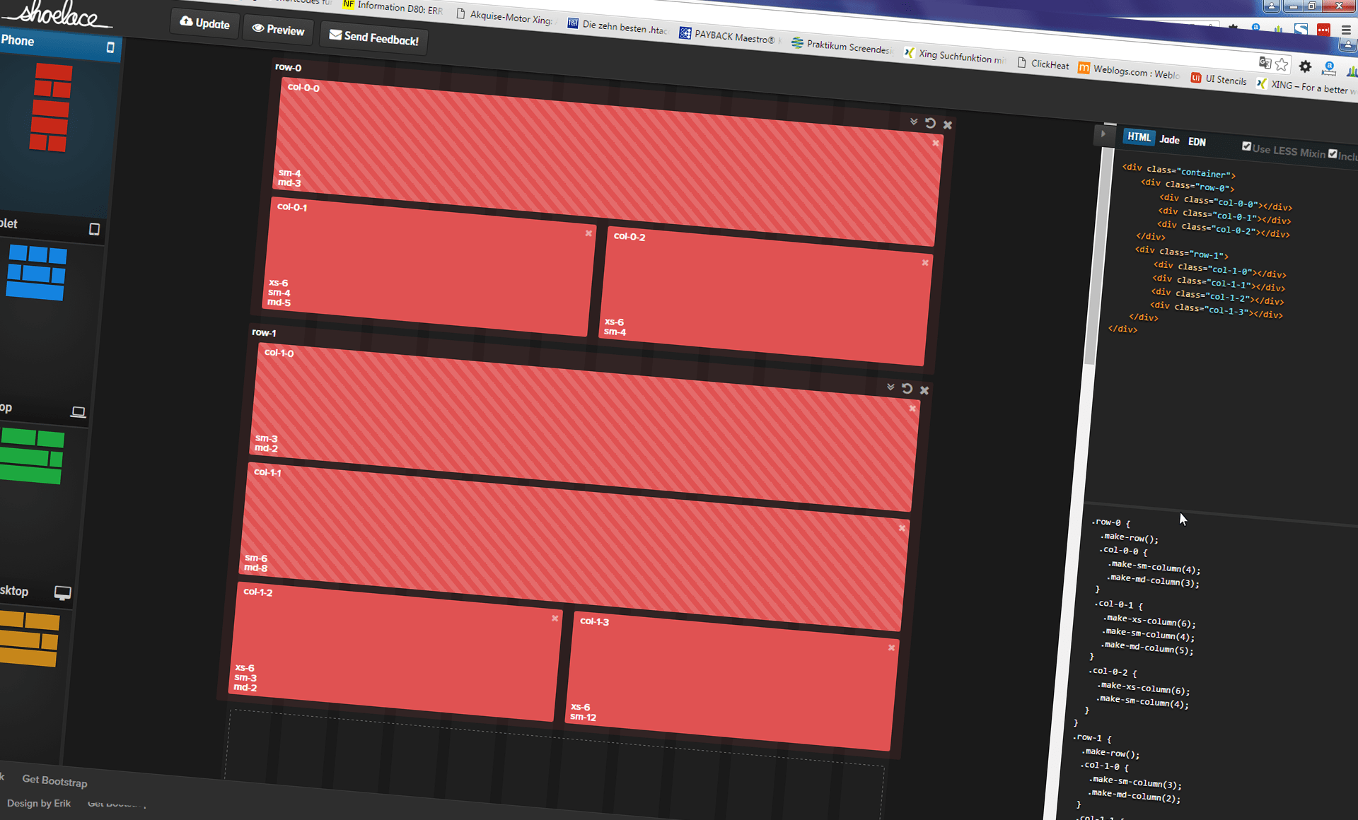 Shoelace Visual Bootstrap 3 Grid Builder UIDBlog UI UX Professional