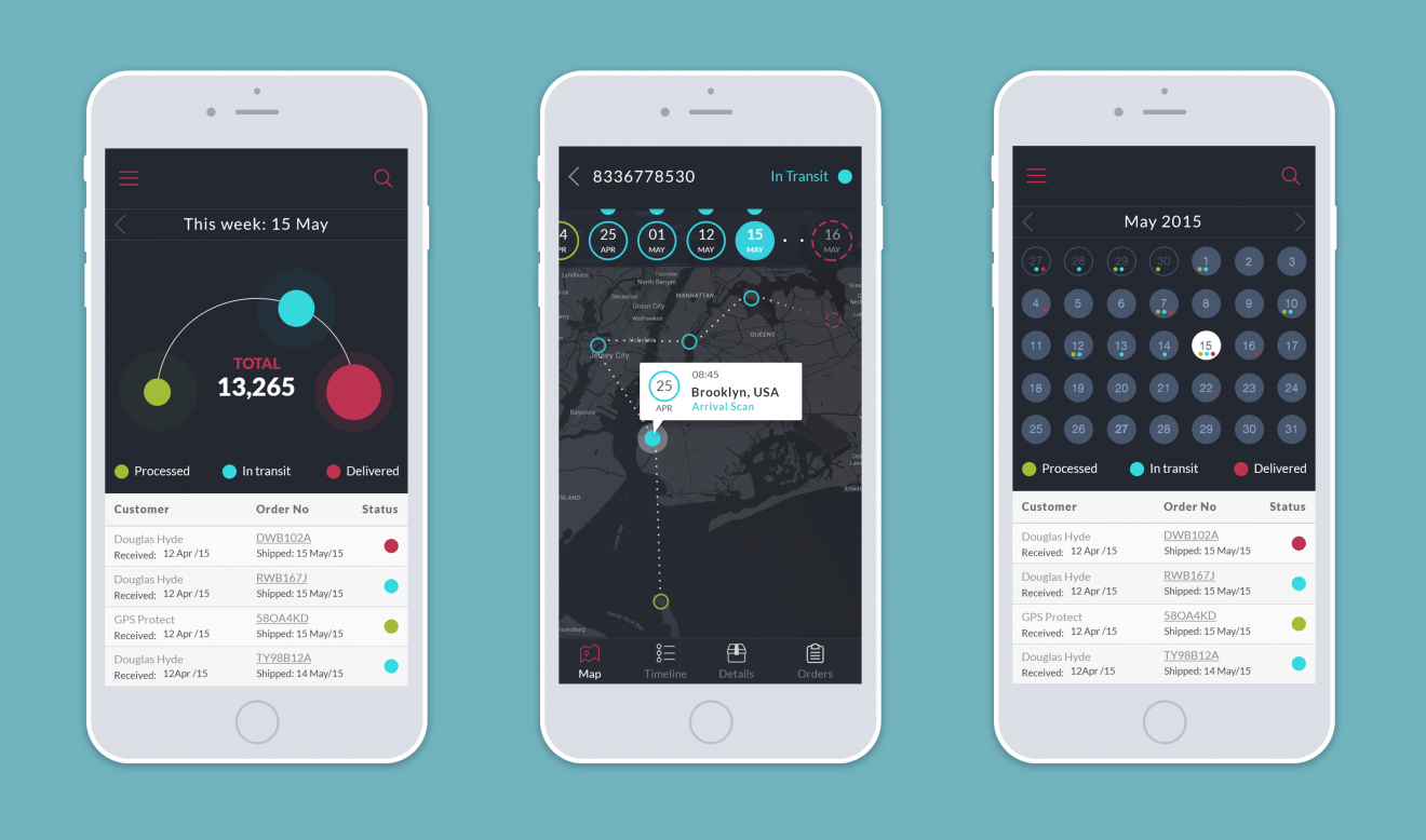 Design Case Study Mobile UI for Tracking Application