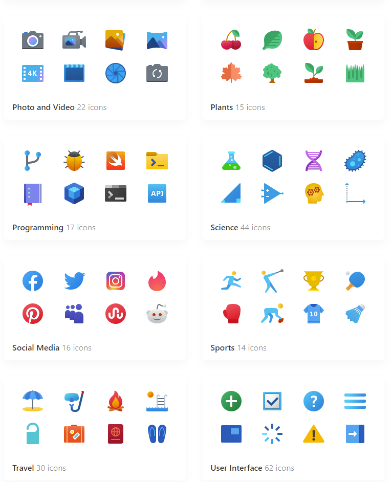 Icons8 Released About 1000 Icons in New Style Inspired by Fluent Design