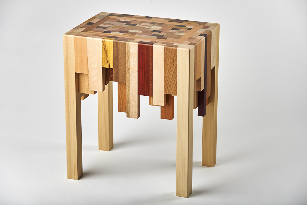 Scrap Wood End Grain End Table Designable Makes