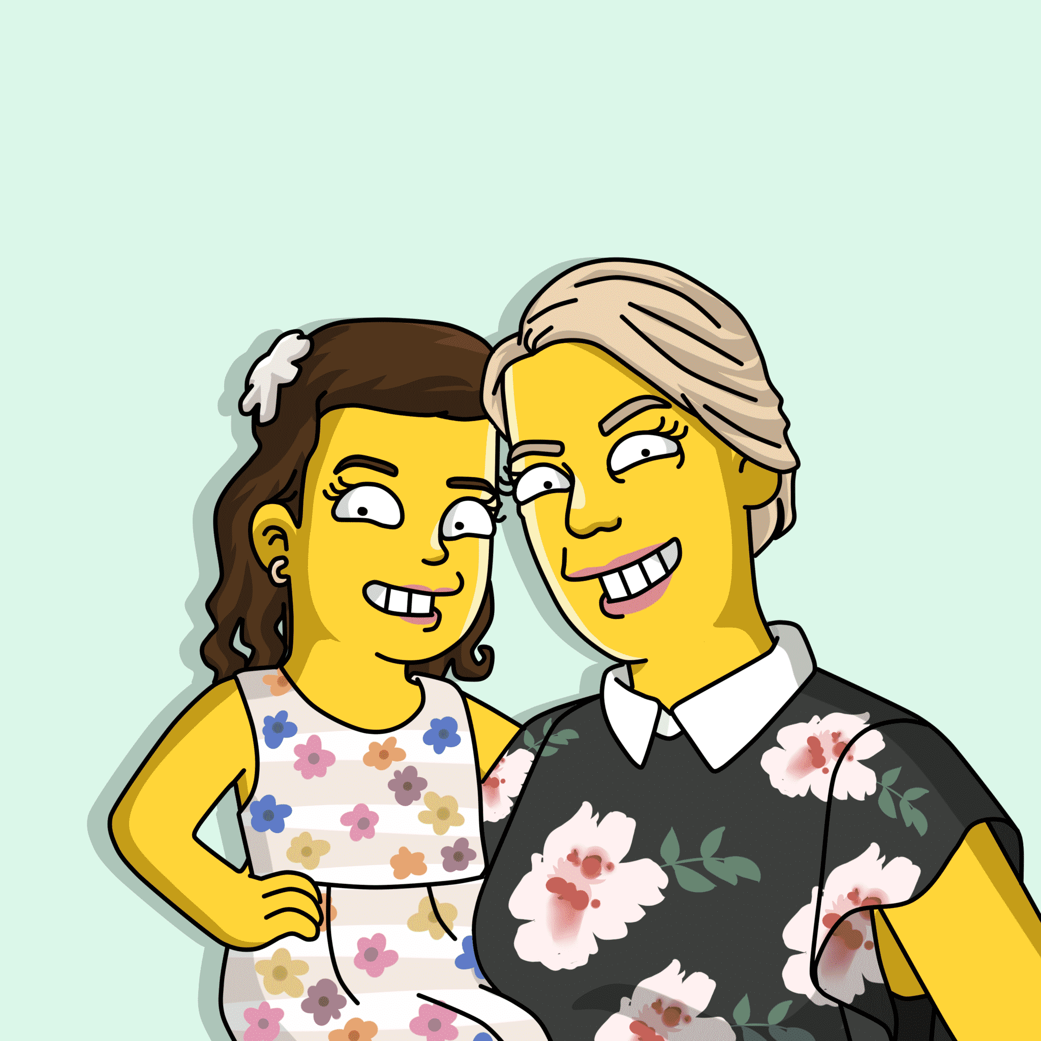 Dein Foto/Bild als gelben "Simpsons" Cartoon zeichnen lassen