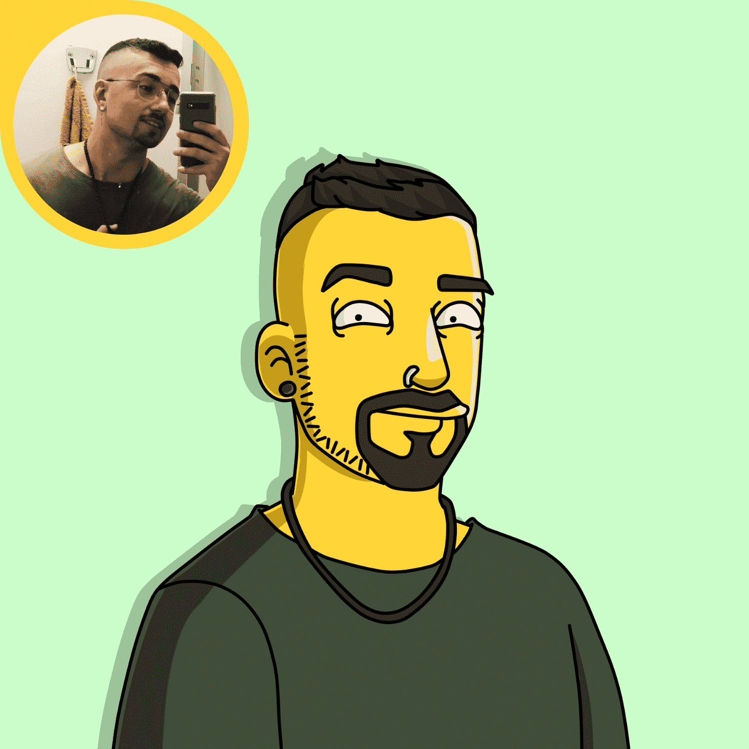 Dein Foto/Bild als gelben "Simpsons" Cartoon zeichnen lassen