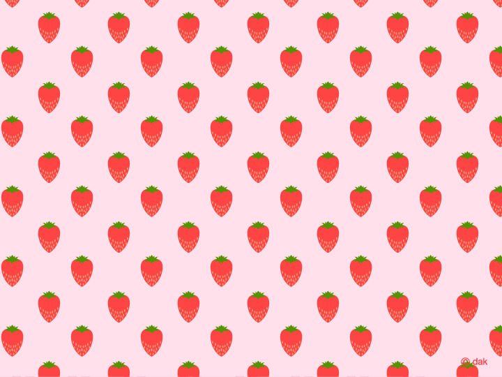 かわいい いちご イラスト 壁紙 野球 イラスト 無料 イチゴ柄の壁紙｜パソコンやスマホの無料壁紙画像集