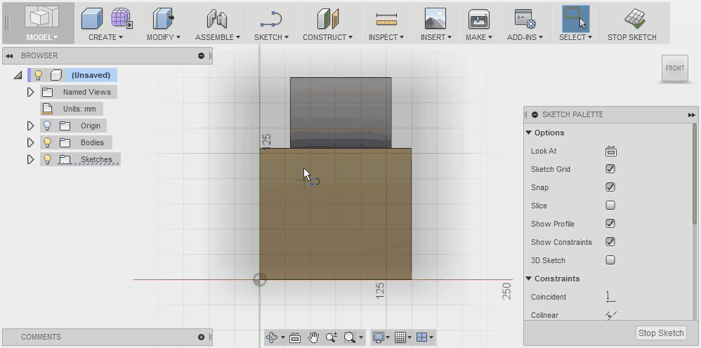 Disable Fusion 360 Auto Projection While Sketching