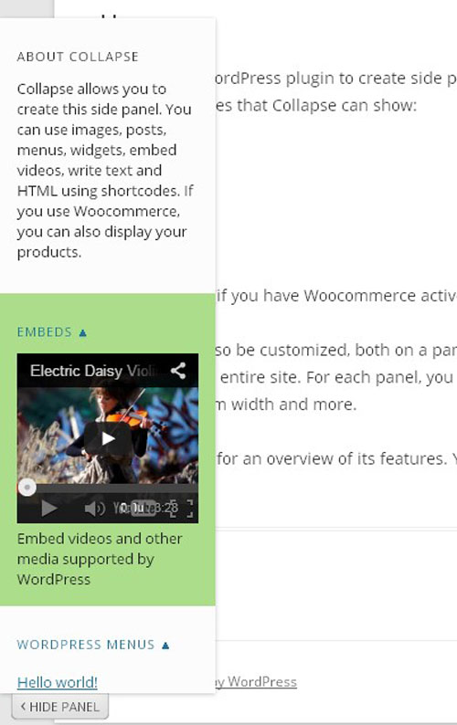 20 jQuery Side Sliding Panel Plugins (showhide) For Your site
