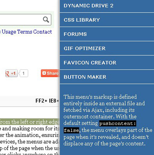 20 jQuery Side Sliding Panel Plugins (showhide) For Your site