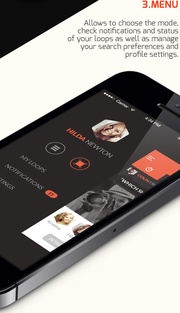 Mobile App Design Inspiration LoopedIN App Designbeep