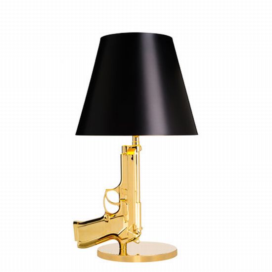 Glossy Bedside Gun table lamp Designbuzz