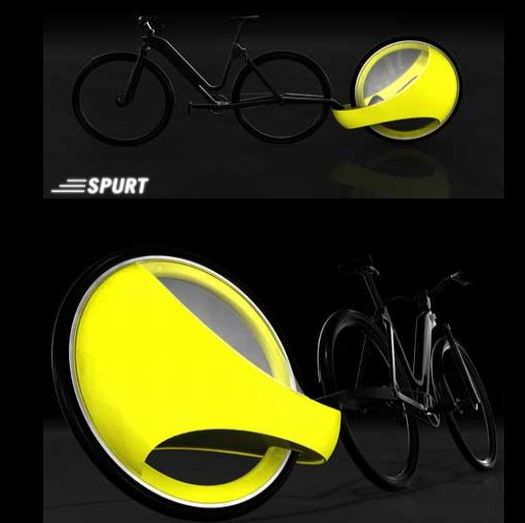 Spurt bicycle trailer Why should parents have all the fun? Designbuzz