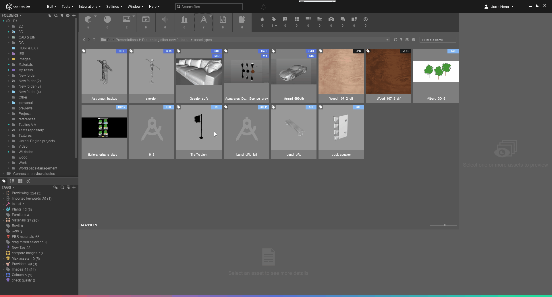 Asset Types & Extensions Connecter Help Center