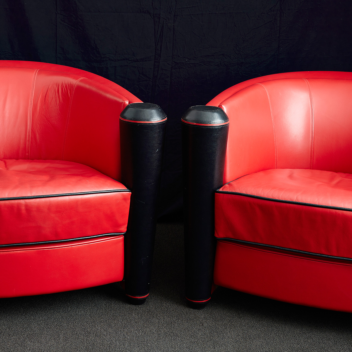 Memphis style chairs by Adam Tihany Design Consigned