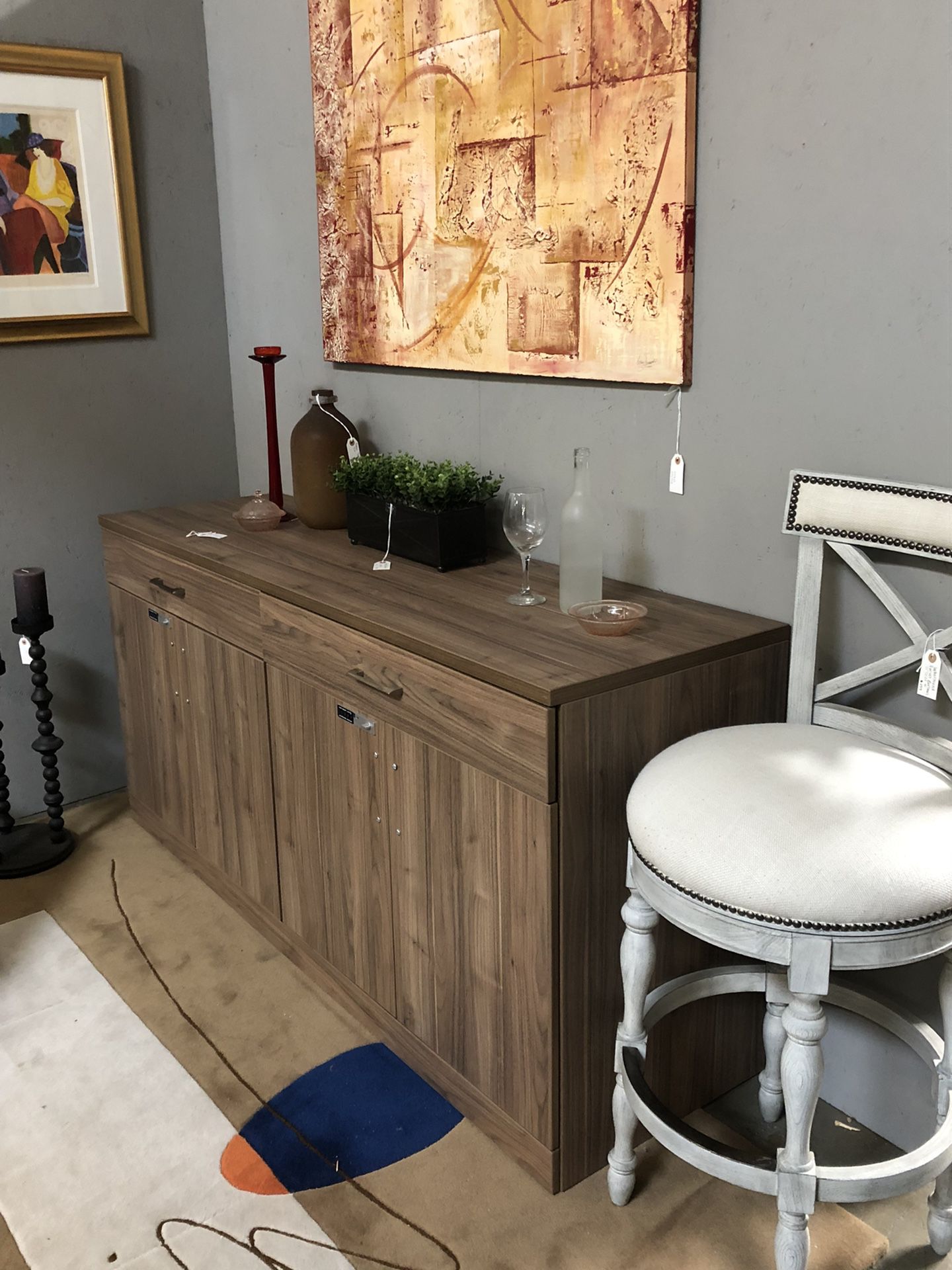 Artoplex Storage Credenza W/ Lock Design Consignment