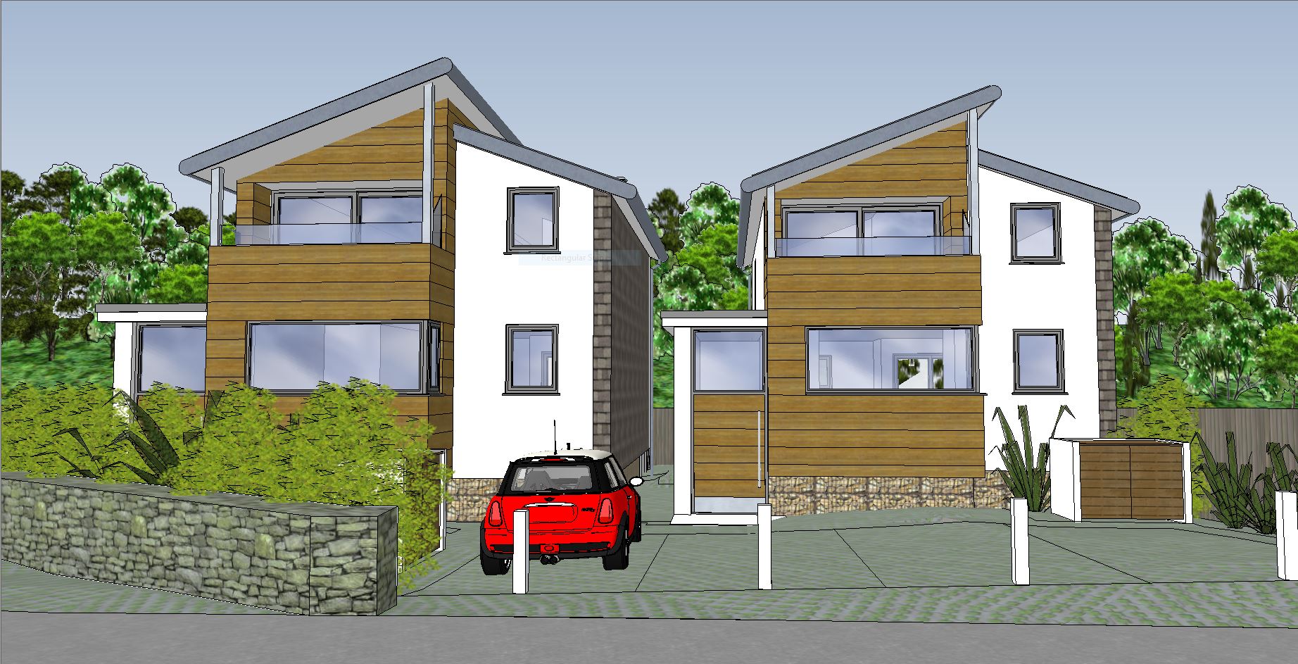 Planning granted for two detached dwellings in Polzeath Design