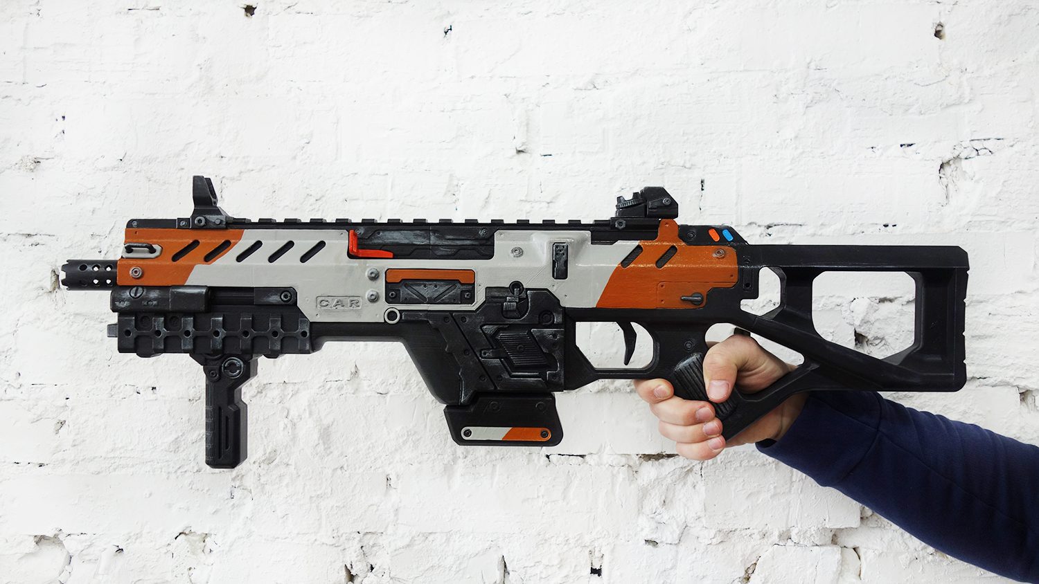 CAR SMG rifle from Titanfall 2, costumes from Destiny, Star Wars