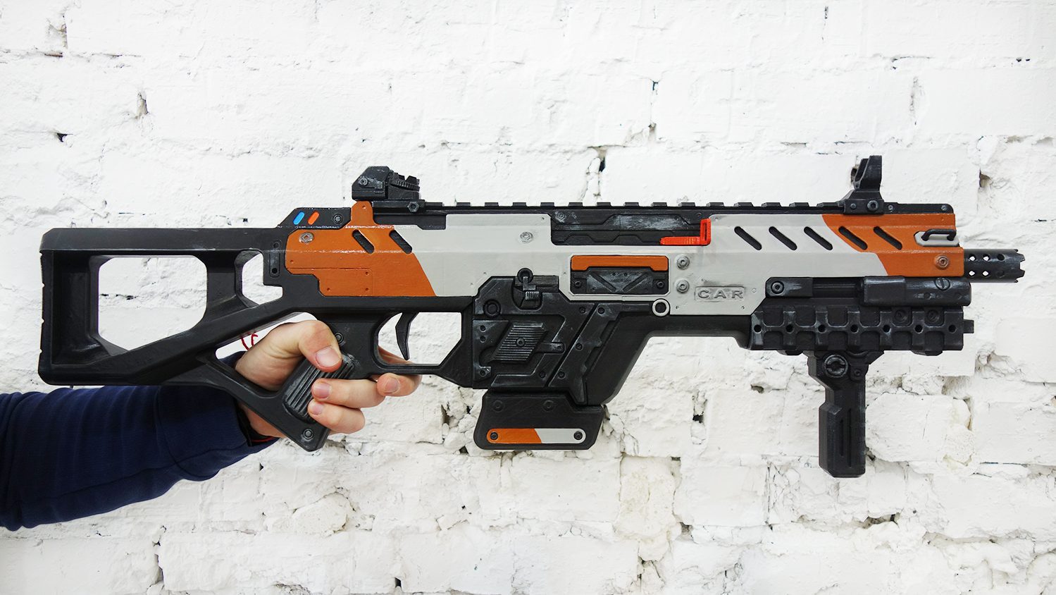 CAR SMG rifle from Titanfall 2, costumes from Destiny, Star Wars