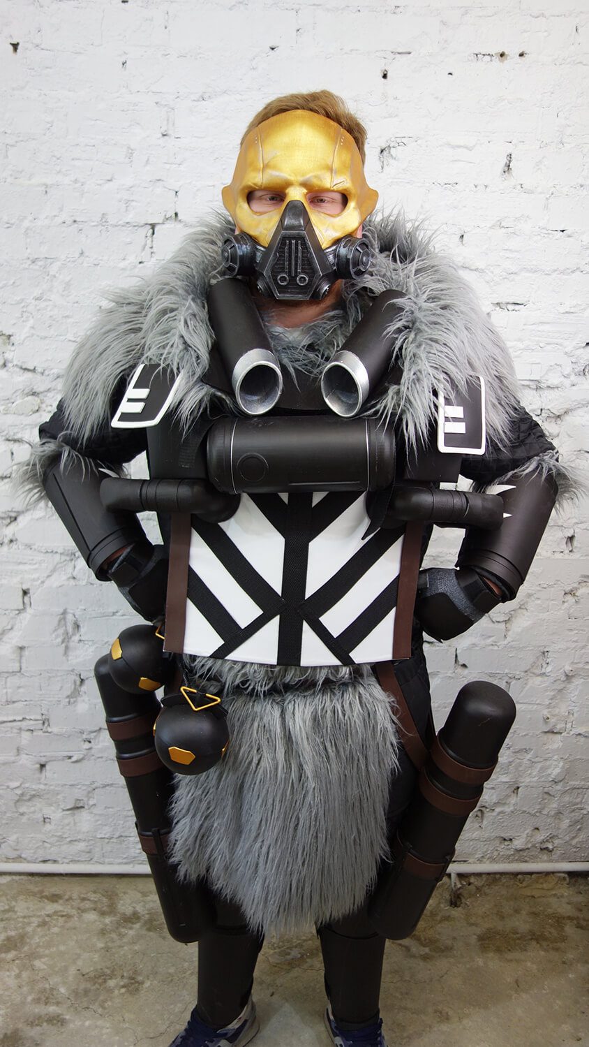 Apex Legends Caustic “blackheart” skin costume, costumes from Destiny