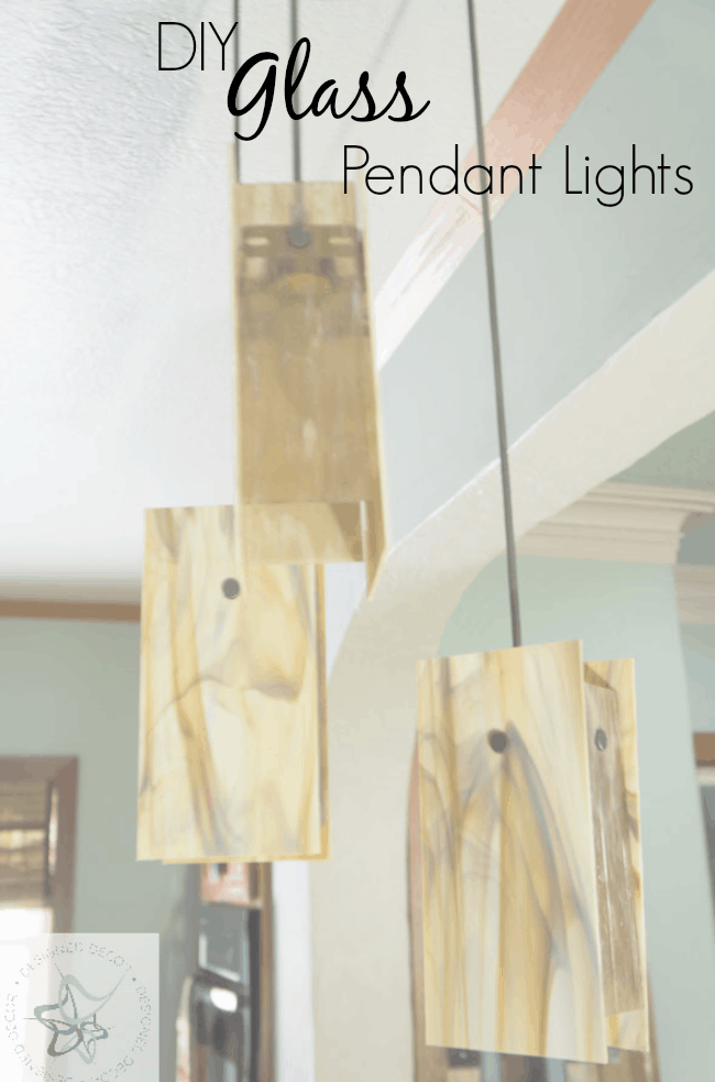 DIY Glass Pendant Lights! Designed Decor