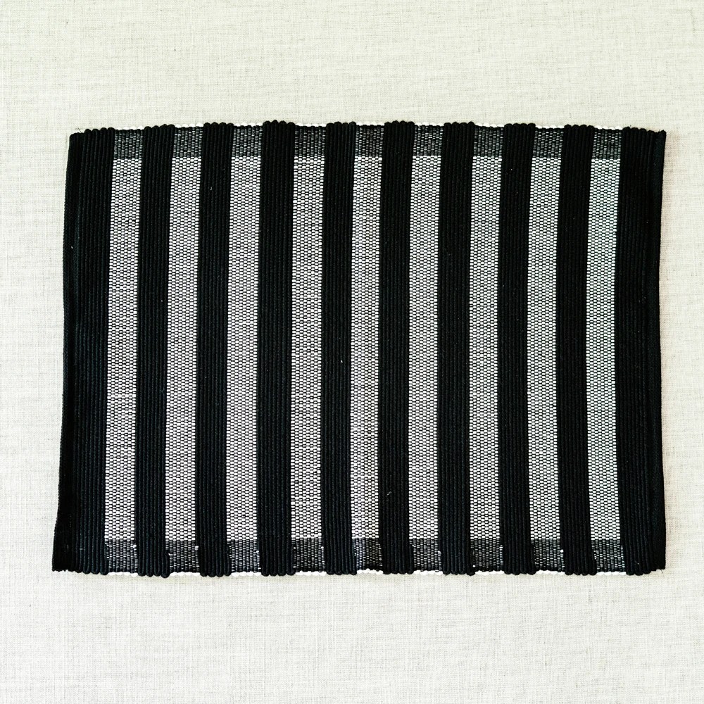 Bolden Black & White Stripe Placemat Design Edit