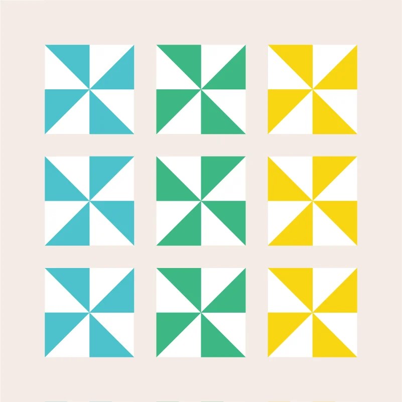 Free Pinwheel Quilt Pattern + Pinwheel Block Variations Explained