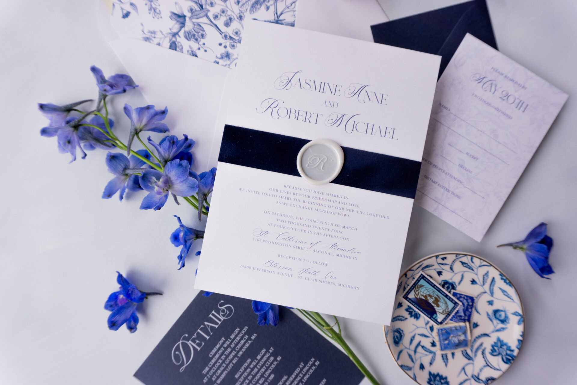 The Birmingham Designed with Amore Wedding Invitations and Stationery