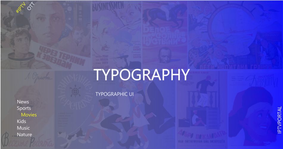 новый дизайн пользовательского интерфейса: TYPORGAPHY