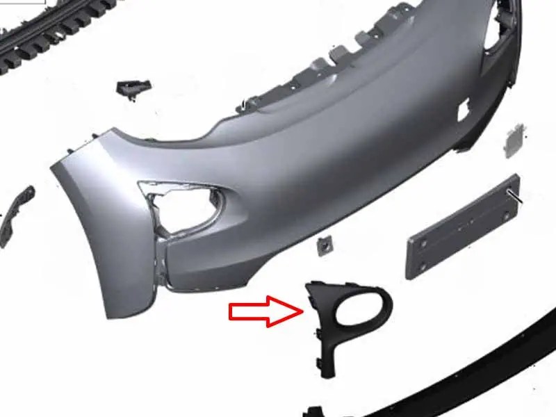 BMW i3 Front Bumper Fog Light Cover Right (JS) eBay