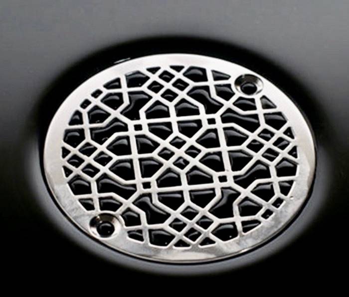 3.25 Round Shower Drain Cover Architecture Moresque No. 1